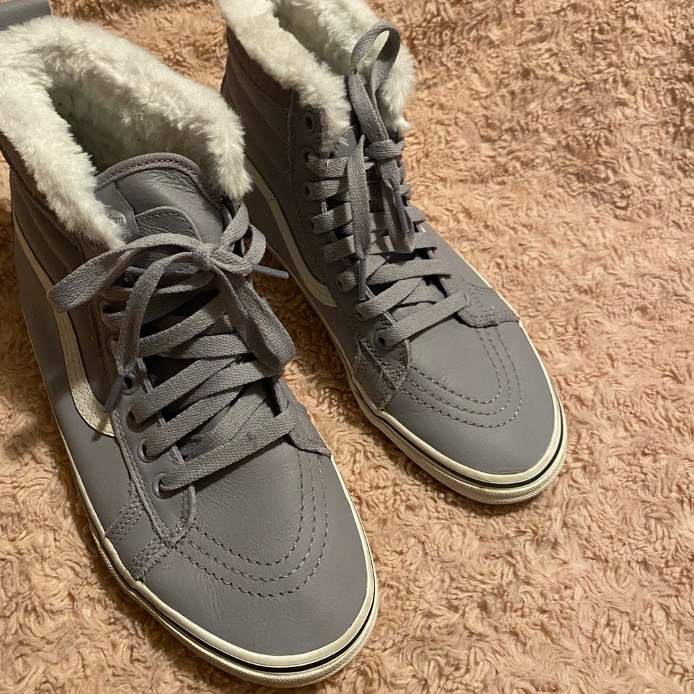 Furry Grey Vans